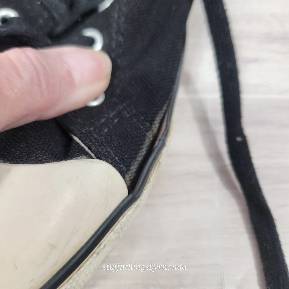 LACOSTE Low Top‎ Men's Lace Up Black Sneakers Trainer Shoes Size 11 Retro Preppy